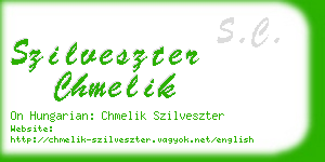 szilveszter chmelik business card